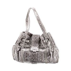 Authentic Jimmy Choo silver shoulder bag